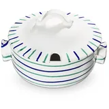 Gmundner Keramik Kochtopf Kochtopf 187887, (Stück, 1-tlg., Kochtopf), Kochtopf, Induktion, Bratentopf weiß