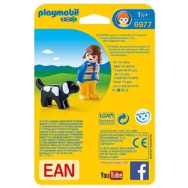 Playmobil 1.2.3 Frau mit Hund (6977)