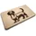 eXODA Dackel Frühstücksbrettchen Holz 1-tlg. Ø 25 cm x 22 cm x 1 cm Braun