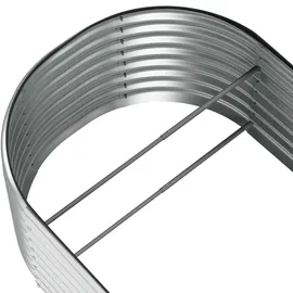 Tectake Flormma 200 x 100 x 60 cm Silber