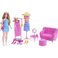 Mattel Barbie Stylistin und Kleiderschrank (HPL78)