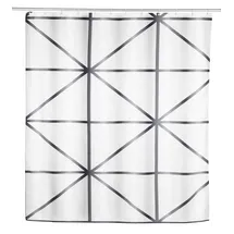 Schöner Wohnen Duschvorhang Shege 180 x 200 cm geometrisches Motiv mehrfarbig