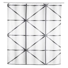 Schöner Wohnen Duschvorhang Shege 180 x 200 cm geometrisches Motiv mehrfarbig