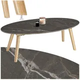 Tectake Acerra Beige Natur 100 x 50 x 34,5 cm
