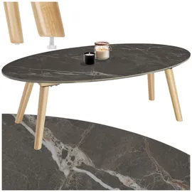 Tectake Acerra Beige Natur 100 x 50 x 34,5 cm