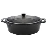 ELO Bräter oval 33 cm, Gusseisen ov.33grau, Pfanne + Kochtopf, Grau