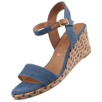 TAMARIS Sandalette Damen Vegan blau,EU 38 - 38 EU