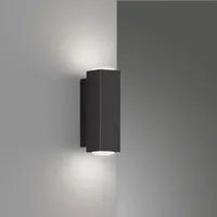 Fischer & Honsel Wandleuchte Carlo Quaderform, up/down schwarz