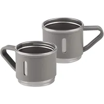 Gräwe Becher 0,15 l Grau 2 St.