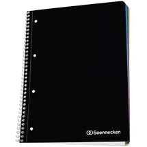 SOENNECKEN Meetingbook 3096 DIN A4 4fach gelocht 90g/qm schwarz