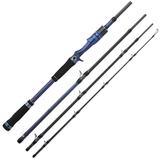 Hearty rise Slash Monster BC 1,80m 85g - Reise Baitcaster Rute zum Hechtangeln & Peacockangeln, Spinnrute, Raubfischrute