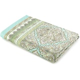 BASSETTI MARECHIARO Tagesdecke aus 100% Baumwolle in der Farbe Pistaziengrün V1, Maße: 180x255 cm
