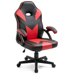 Wellhome Universal Gaming Bürostuhl Rot mit Armlehnen