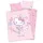 Babybest Herding Hello Kitty Bio-Bettwäsche-Set, GOTS-zertifiziert, Wendemotiv, Kopfkissenbezug 40 x 60 cm mit Hoteleinschlag, Bettbezug 100 x 135 cm mit leichtläufigem Reißverschluss, Baumwolle/Renforcé