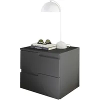 Stella Trading Xxxl Nachtschrank, Graphit Holzwerkstoff, 2 Schubladen 46.2x41.7x40