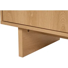 Beliani Sideboard mit 4 Türen Deloraine Hellbraun
