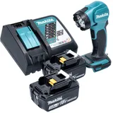 Makita DEADML 815 RF LED Akku Handleuchte 14,4 - 18 V 160 lm + 2x Akku 3,0 Ah + Ladegerät