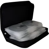 MediaRange CD-Mappe aus Nylon für 96 Discs schwarz