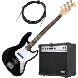 Rocktile Fatboy II BK E-Bass Black Verstärker Set