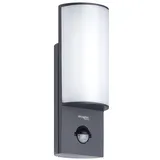 Oktaplex lighting Außenleuchte Aluminium 21,4 cm mit Bewegungsmelder 800 lm IP54 anthrazit