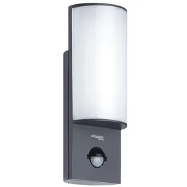 Oktaplex lighting Außenleuchte Aluminium 21,4 cm mit Bewegungsmelder 800 lm IP54 anthrazit