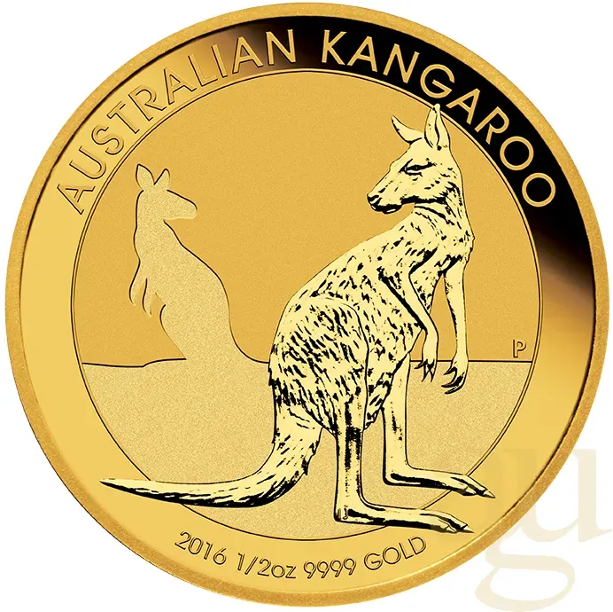 1/2 Unze Goldmünze Australien Känguru 2016