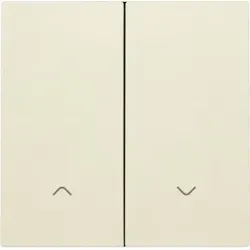 Niko Züblin 100-31006 Abdeckung für elektronischen Doppel Rollladenschalter, cream 10031006