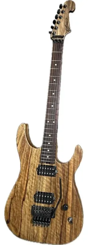 Luxxtone Guitars Ghost extra lightweight ribboned black limba E-Gitarre