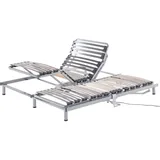 Beliani Lattenrost elektrisch verstellbar 2er Set COMFORT 180 x 200 cm Silber