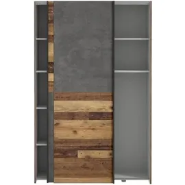 EFFEZETA Ozula Schwebetürenschrank 120 x 190,5 x 42 cm grau