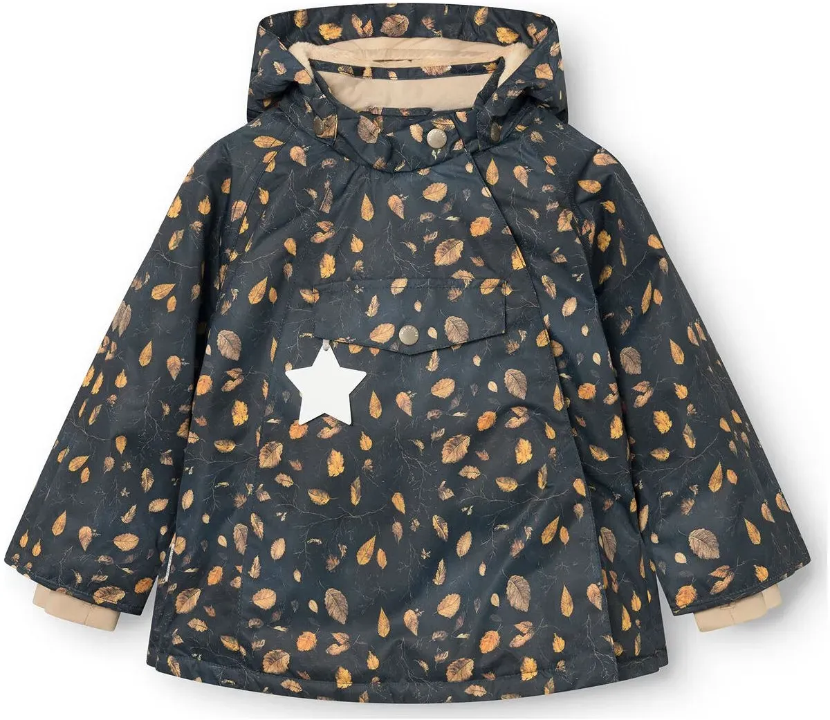 Mini a ture Matwang Fleece Lined Winter jacket. GRS falling leaves (0168) 2y