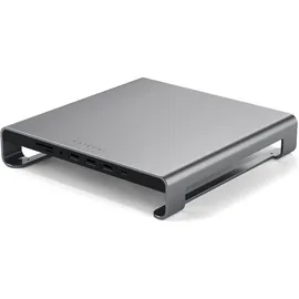 Satechi Aluminum Monitor Stand Hub für iMac space gray