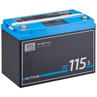 ECTIVE Gel Batterie 12V, 115Ah mit LCD-Anzeige Versorgungsbatterie, (USt-befreit nach §12 Abs.3 Nr. 1 S.1 UStG)