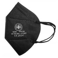 Carte FFP2-Maske mit Nasenbügel Schaumstoff, schwarz (20 Stück) 20 St