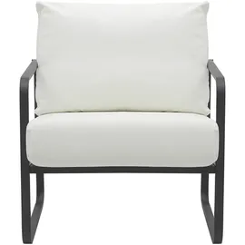 CLP Lounger Manea weiß/Kunstleder