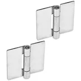 ganter norm 136-NI-50-50-A Edelstahl-Blechscharniere, quadratisch oder vertikal verlängert