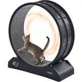 Vevor Katzenlaufrad, Laufrad Katzen Laufband 80x34x85cm, bis zu 4kg Schwarz