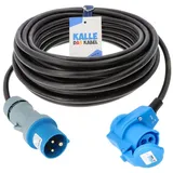 KALLE DAS KABEL CEE-Verlängerungskabel mit Winkelkupplung H07RN-F 3G 1,5 mm2 5 m