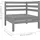 vidaXL 11-tlg. Garten-Lounge-Set Grau Massivholz Kiefer