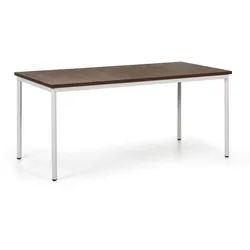 Esstisch TRIVIA, grau Konstruktion, 1600 x 800 mm, Nussbaum