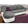 DOMO collection Eckcouch Kunstleder 3-Sitzer Grau