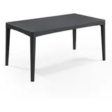 ALLIBERT Girona Tisch Anthrazit - wetterfest, Garten, Outdoor