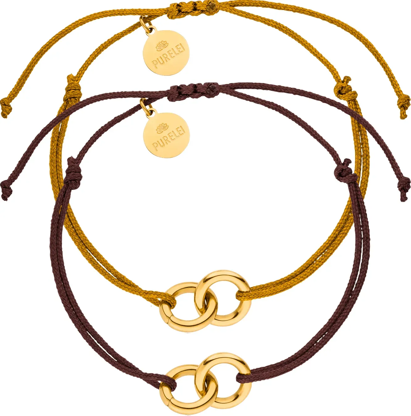 PURELEI Infinite Connection Armband Set, verstellbare Länge