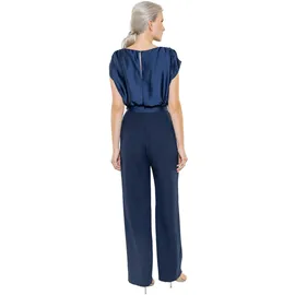Swing Jumpsuit mit Rundhalsausschnitt, Marine, 46