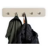 M2 Kollektion Garderobenleiste Tilly 50 x 10 x 3 cm Creme