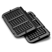 Tefal XA7348 Waffelplatten für OptiGrill 4in1 und 2in1 XL | Zubereitung von belgischen Waffeln | Aluminiumdruckguss | Antihaftbeschichtung | spülmaschinenfest | Schwarz