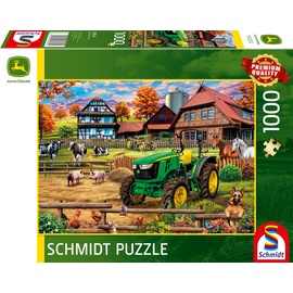 Schmidt Spiele Bauernhof mit Traktor: John Deere 5050E (58534)