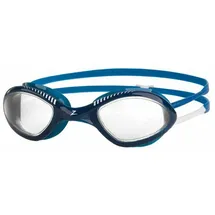 Zoggs Tiger Schwimmbrille dunkelblau mit transparenten Gläsern - M