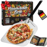 Heidenfeld Pizzaschieber Alu Pizzawender Catania - Forno, Pizza Ofen Back Zubehör - Pizzaschaufel silberfarben