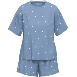 Tom Tailor Shorty Pyjama-Shorts Gepunktet Blau XXL (44)